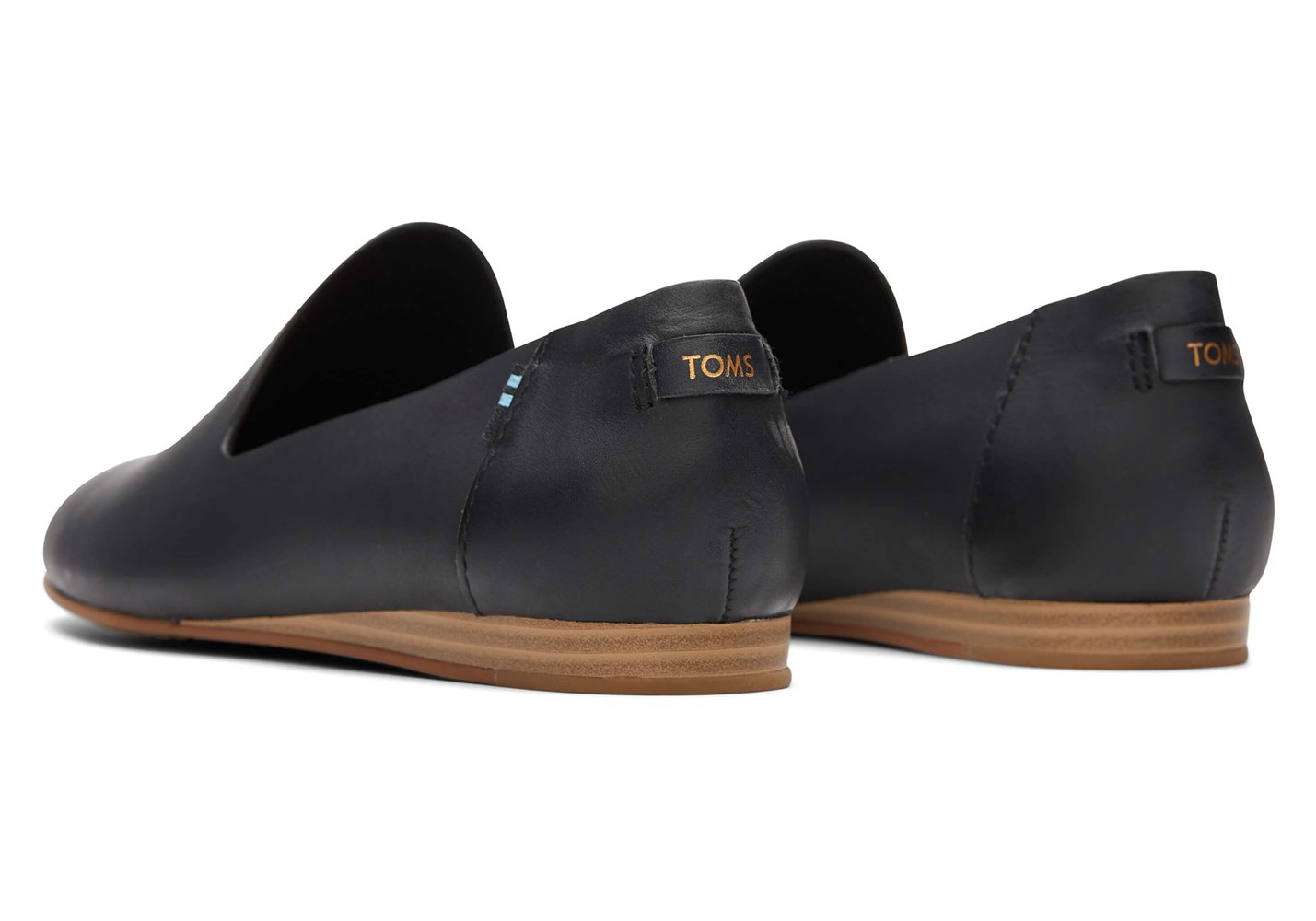 Toms Darcy Flat Black - Womens - 82609-HTUA